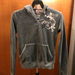 Gray Juicy Couture Sweatsuit Tracksuit Top